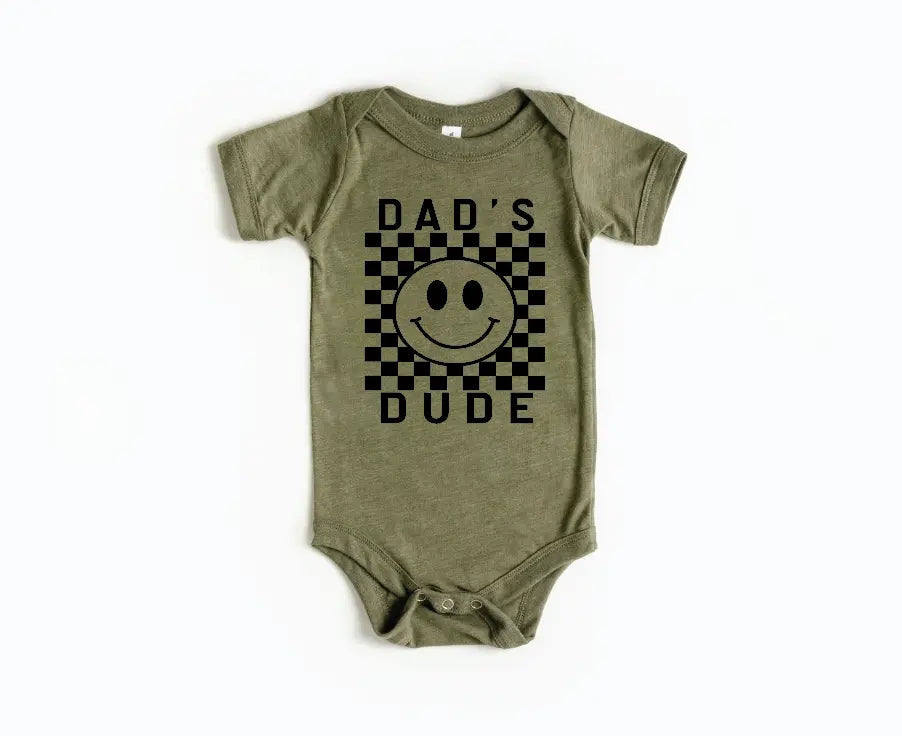 Dad's Dude Checkered Onesie