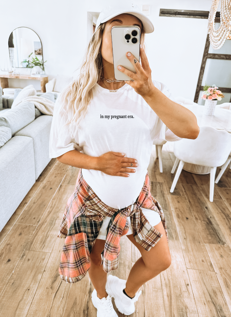 In My Pregnant Era Minimal Tee