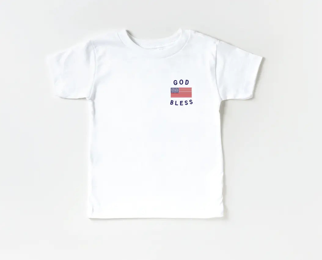 Classic God Bless The Usa 4th Of July - Pocket Style