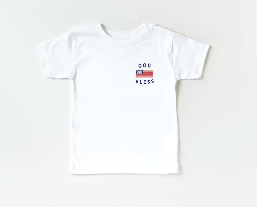 Classic God Bless The Usa 4th Of July - Pocket Style
