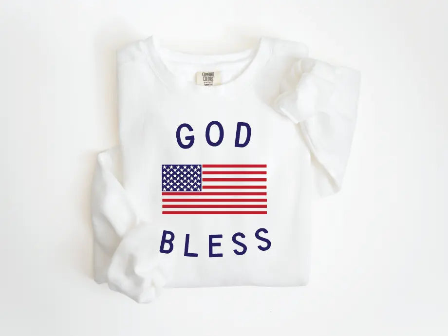God Bless America Unisex Lightweight Classic Pullover