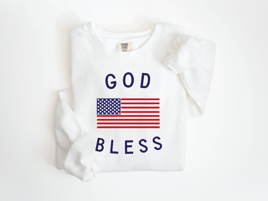 God Bless America Unisex Lightweight Classic Pullover