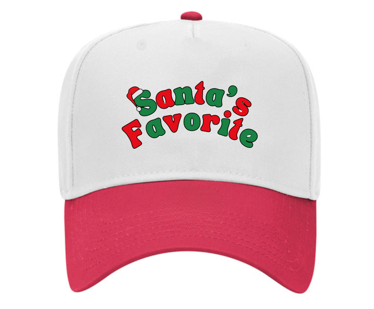 Santa's Favorite ♡ Printed Hat