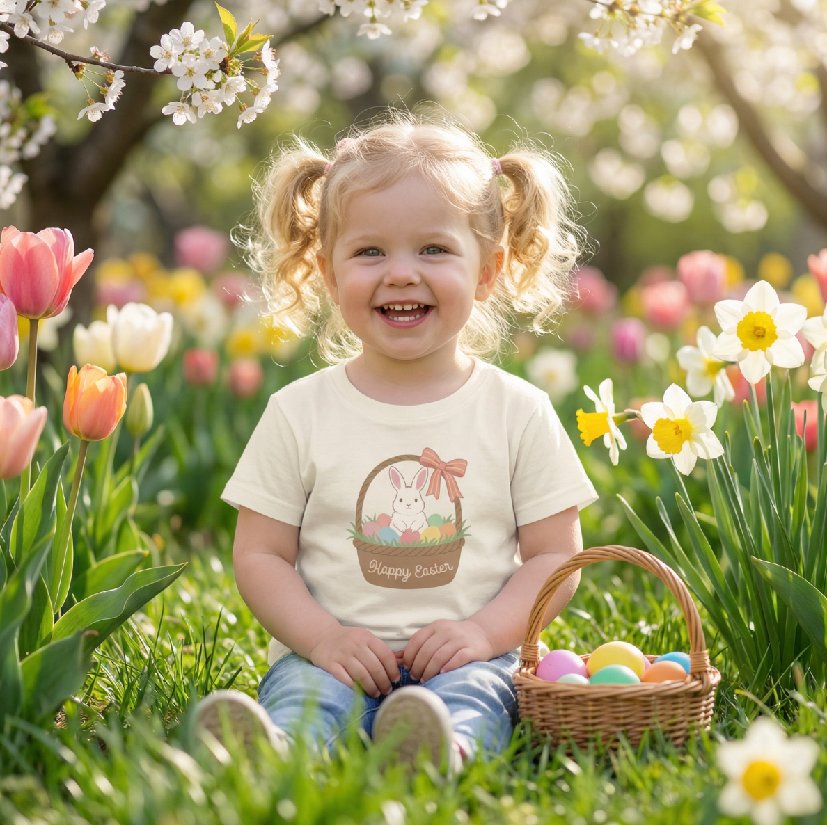 Happy Easter ♡ Toddler & Kids T-shirt