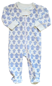 Blue Sea Turtle Footie