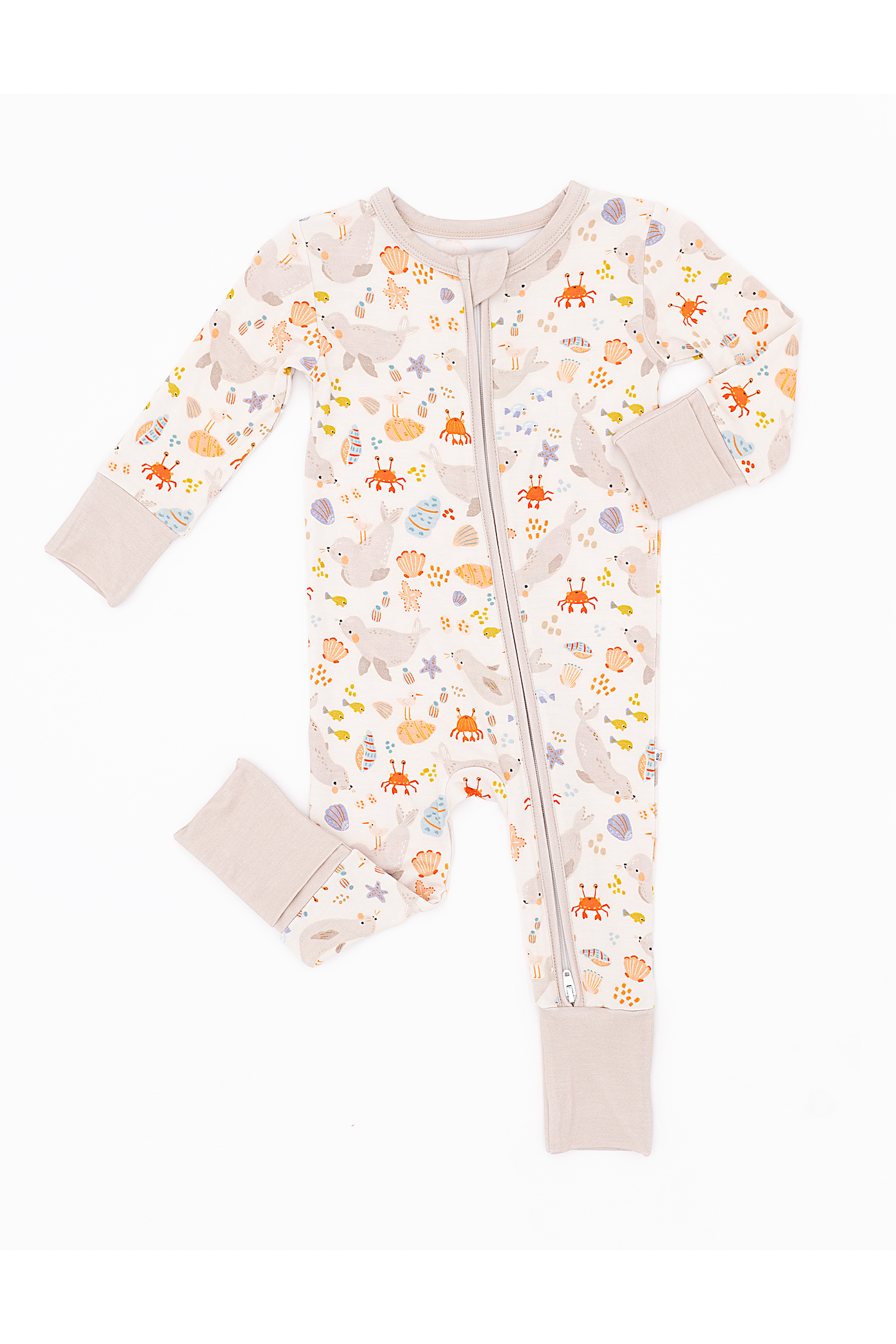 Bamboo One Piece Zip Pajama - Sammie Seal
