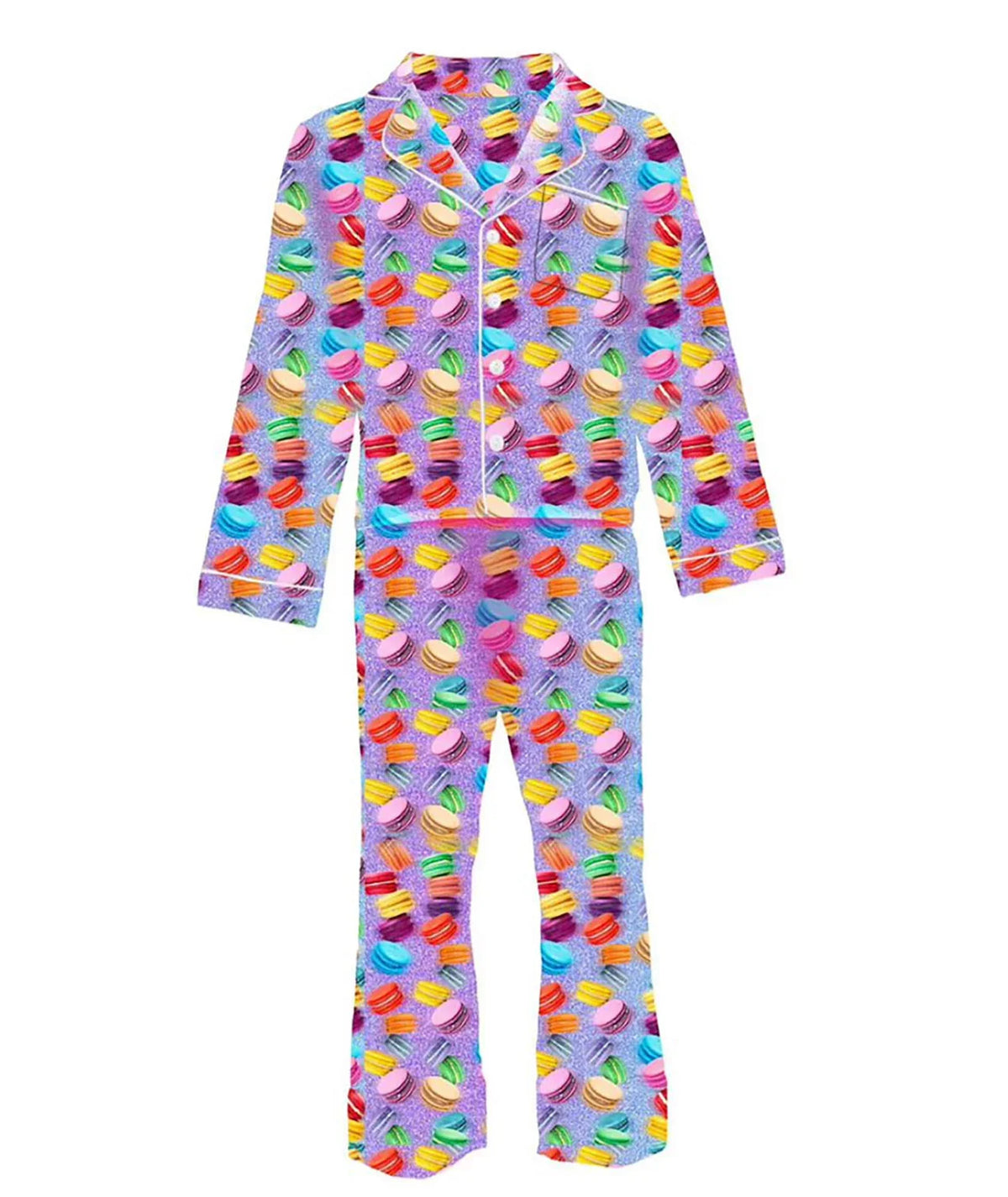 Tweenstyle By Stoopher - Terez Collab - Macaron Glitter Silky Loungewear Set