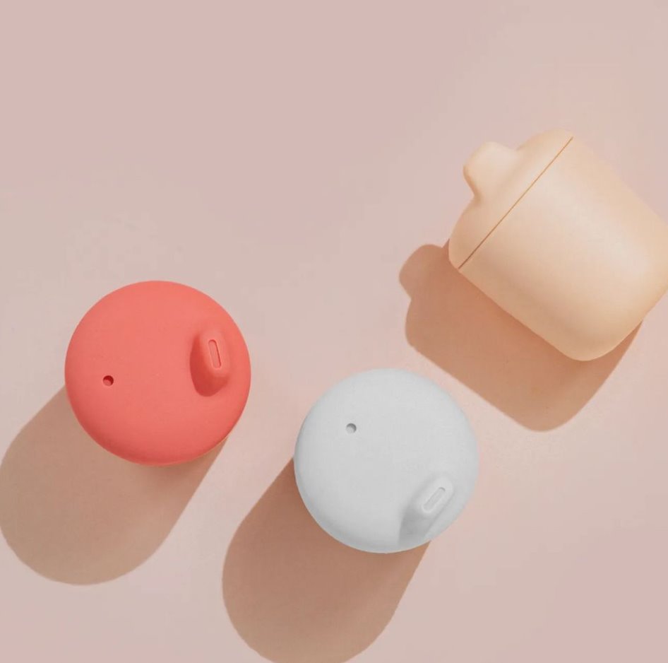 Silicone Baby Sippy Cup - Coral