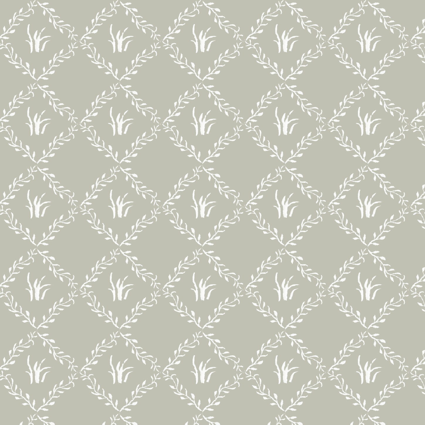 Garden Trellis In Sage- Fabric