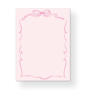 Pink Ribbons & Bows Notepad