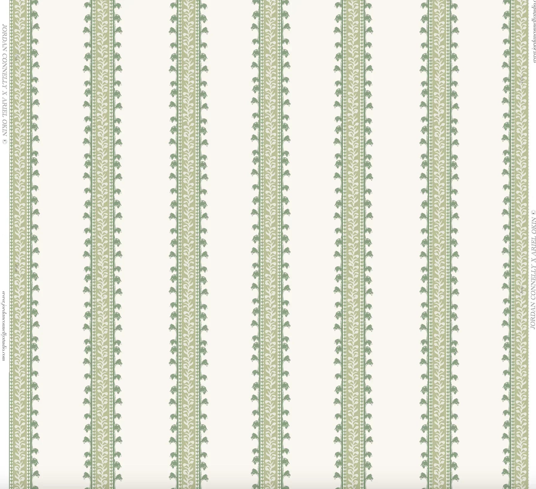 Forged Vine In Green Fabric Swatch