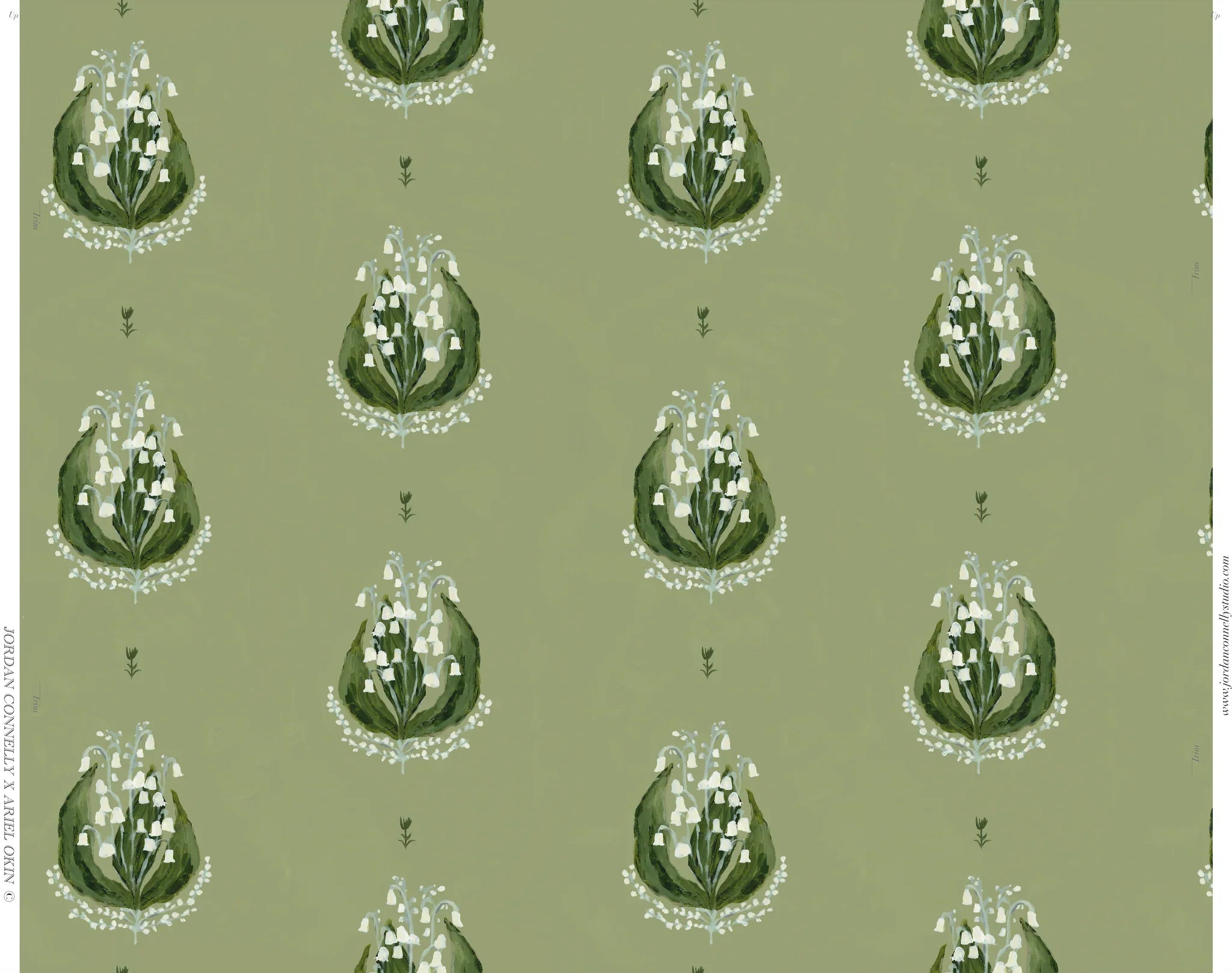 Lily Of The Valley In Green Wallpaper
