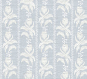 Blocked Tulips In Blue Fabric Swatch
