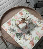 Watercolor Party Animal Gift Wrap