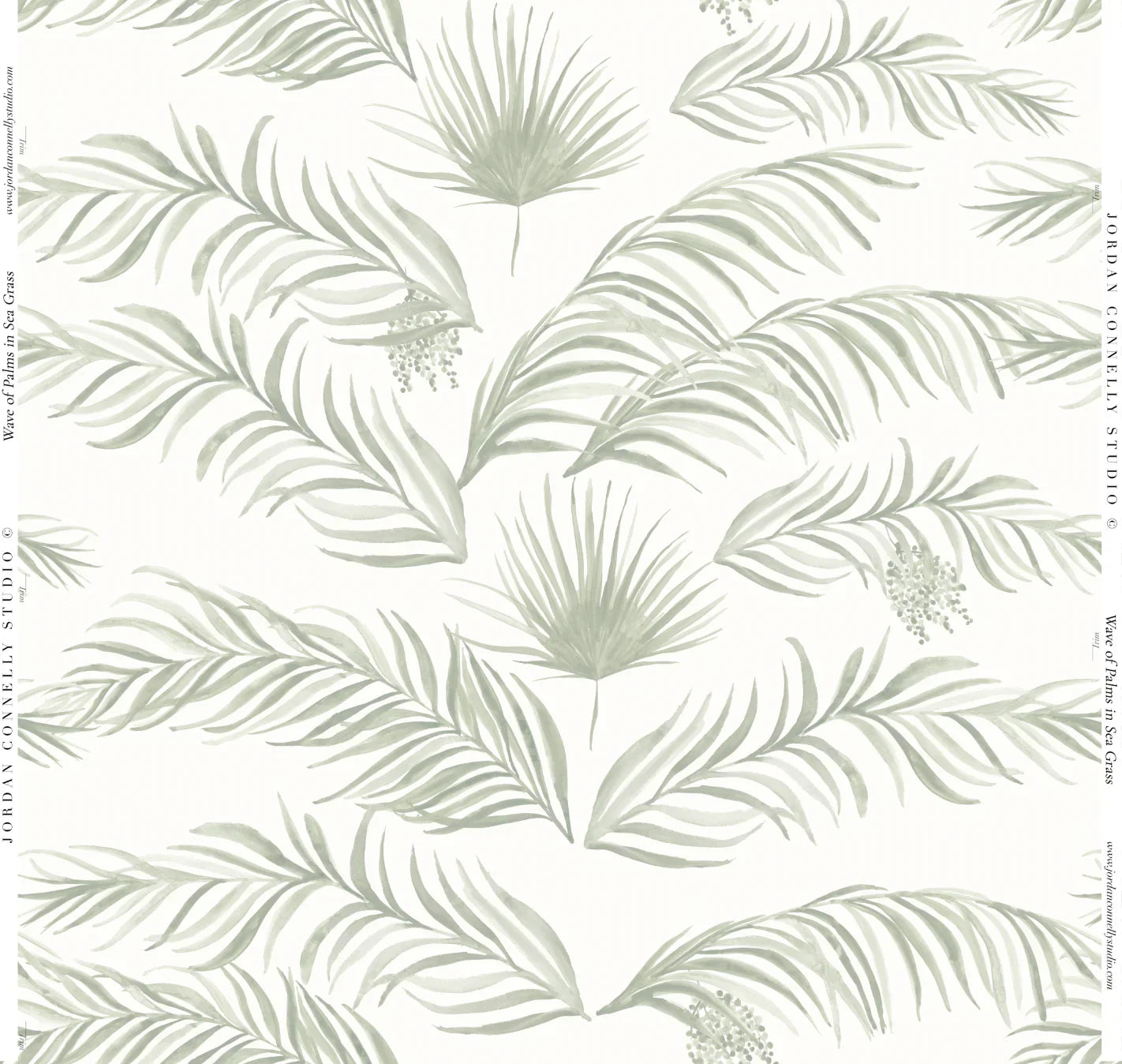 Wave Of Palms Fabric Swatch
