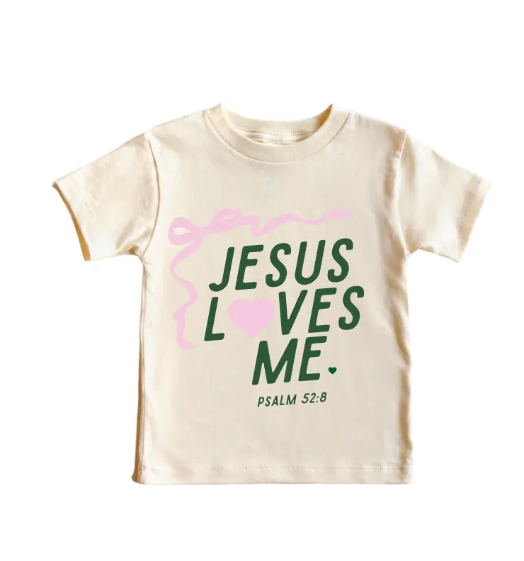 "jesus Loves Me" Ribbon Tee