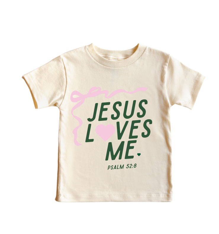 "jesus Loves Me" Ribbon Tee