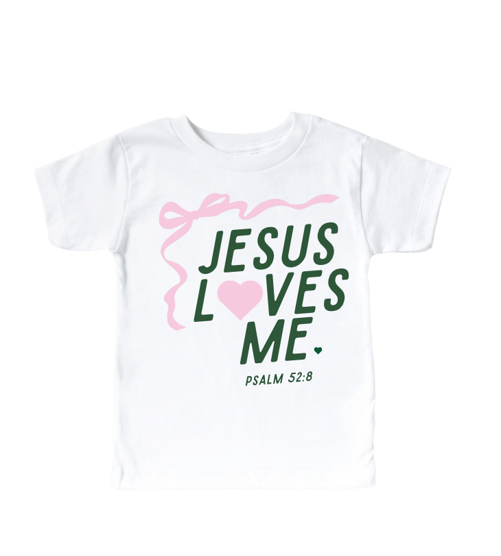 "jesus Loves Me" Ribbon Tee