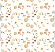 Shell Hunt In Sand Fabric Swatch