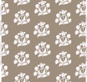 Peony Bundle In Salt On Coffee- Fabric