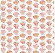 Scallops In White Wallpaper