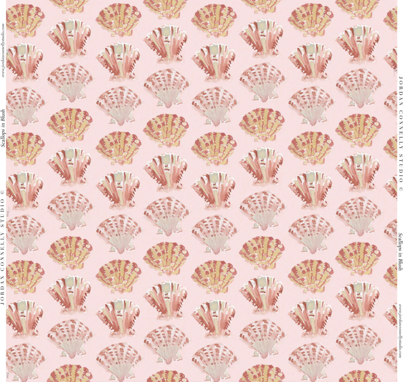 Scallops In Blush- Fabric