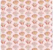 Scallops In Blush Fabric Swatch