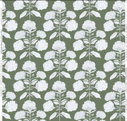 Hydrangea Bloom In Salt On Olive Wallpaper