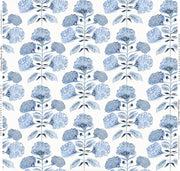 Hydrangea Bloom In Blue Fabric Swatch