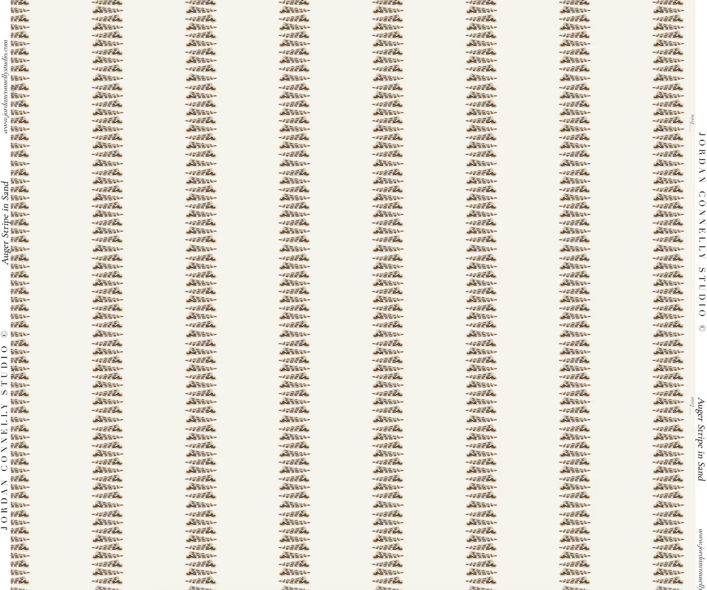 Auger Stripe In Sand Wallpaper
