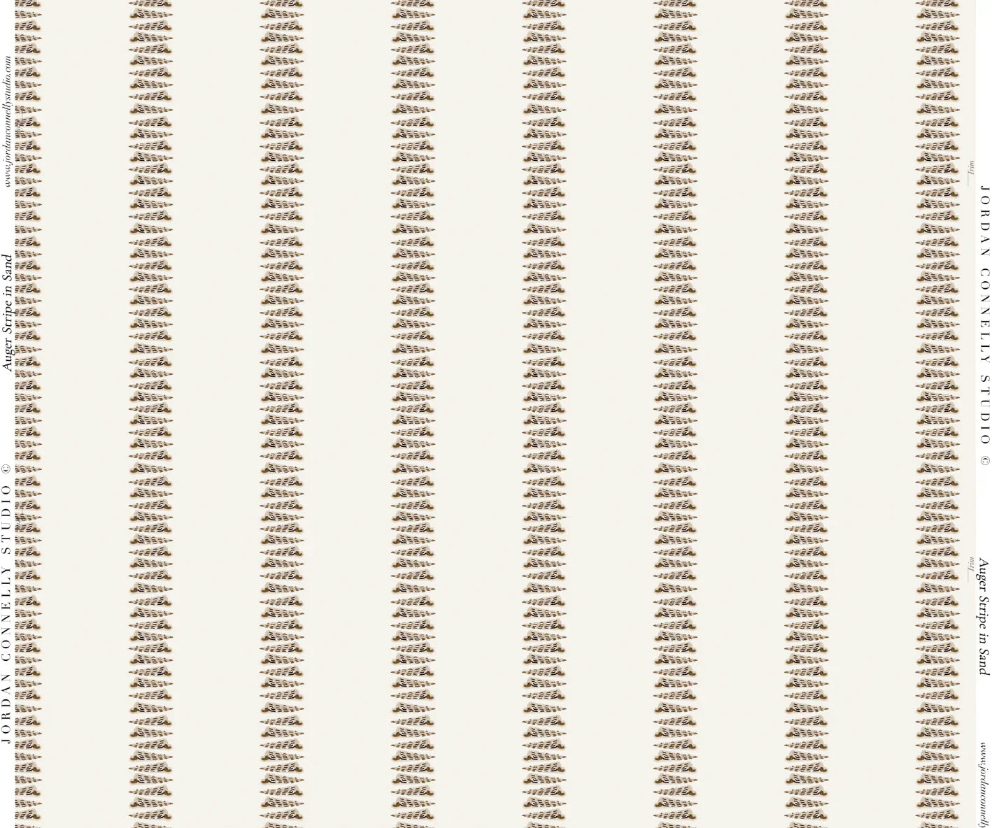 Auger Stripe In Sand Fabric Swatch