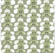 Hydrangea Bloom In Garden On Sage- Fabric