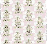 Hydrangea Bloom In Garden On Blush Fabric Swatch
