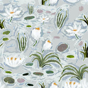 Waterlilies In Blue Wallpaper