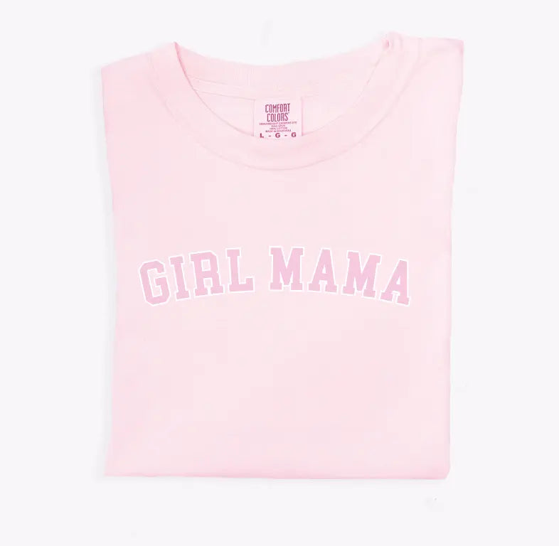 Girl Mama Bold Outline Varsity Tee