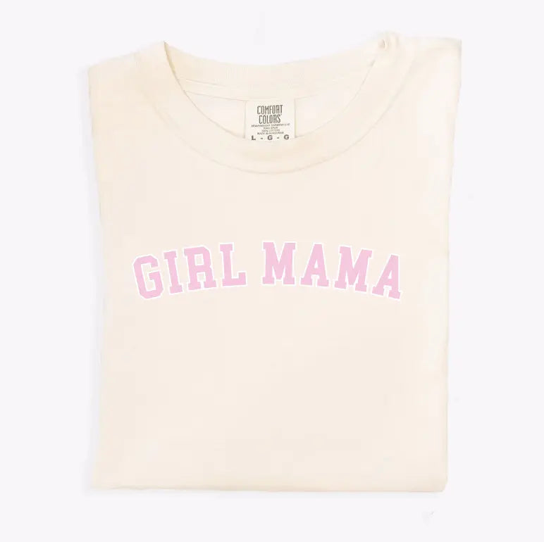 Girl Mama Bold Outline Varsity Tee
