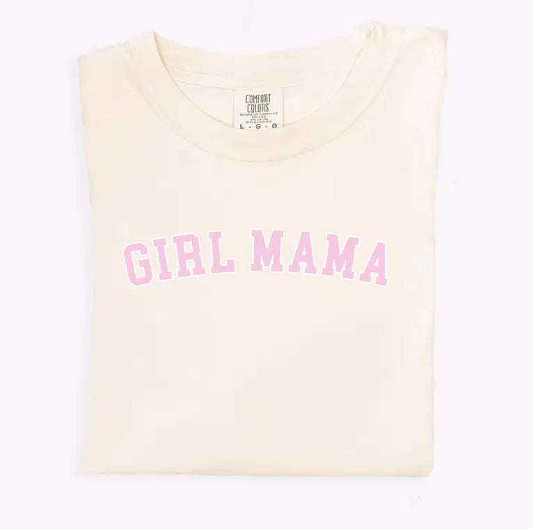 Girl Mama Bold Outline Varsity Tee