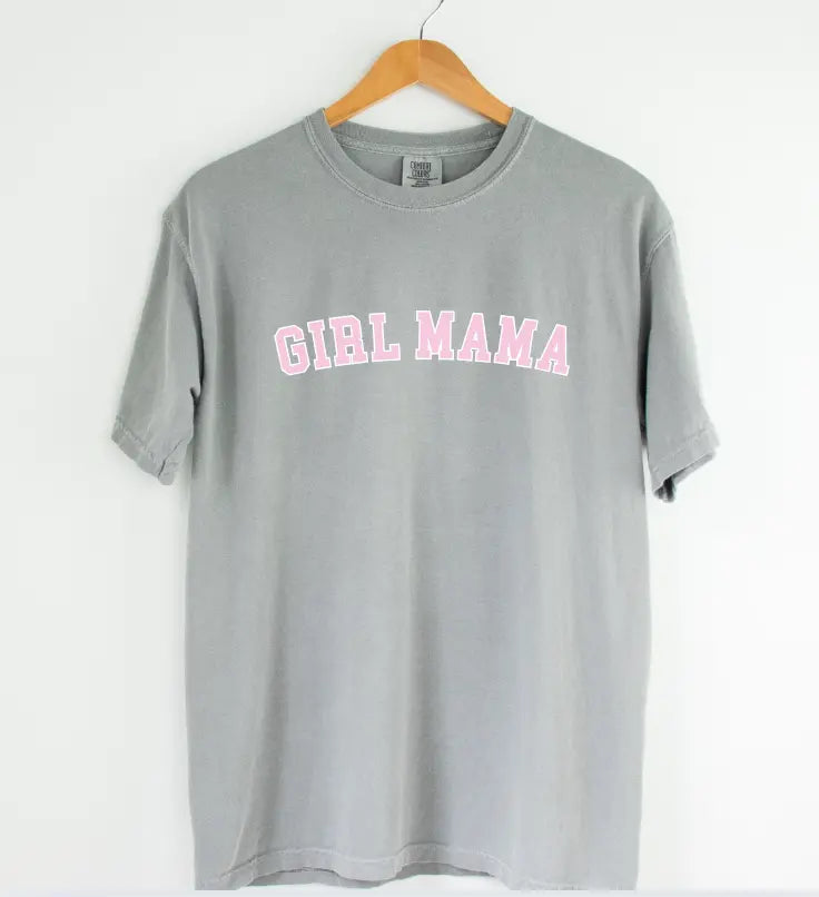 Girl Mama Bold Outline Varsity Tee