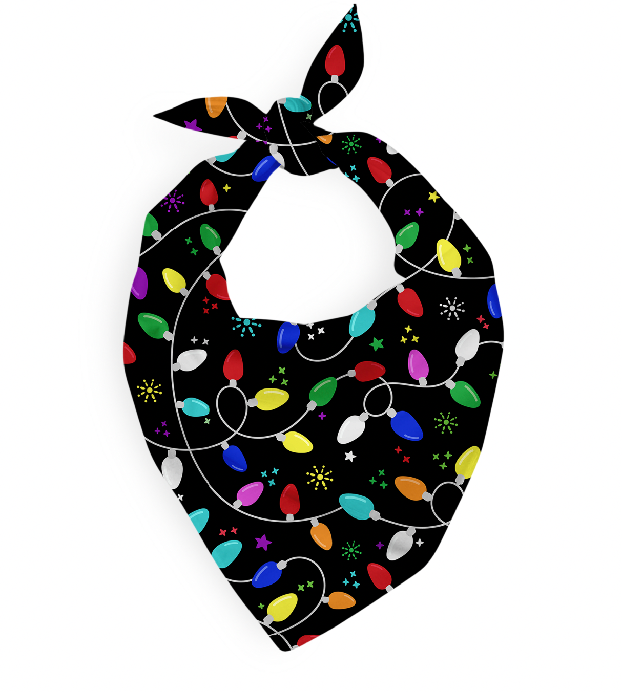 Christmas | Holiday Lights | Bamboo Pet Bandana