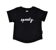 Spooky. Round Hem Unisex Kids Tee