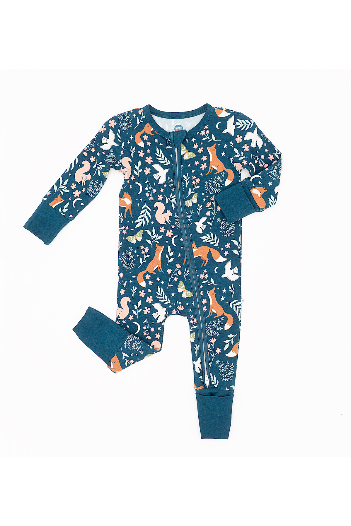 Bamboo One Piece Zip Pajama - Alice