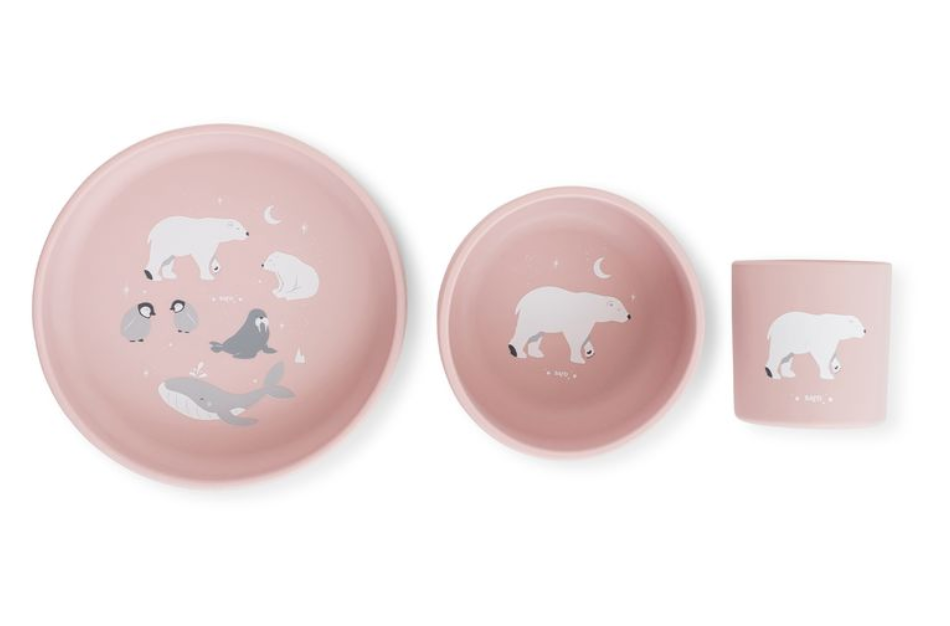 Polaris "Dusty Pink"  Foodie Feeding Set
