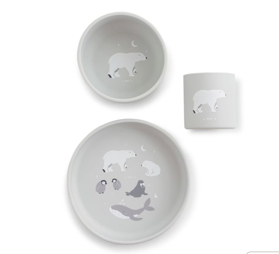 Polaris "Glacier Grey"  Foodie Feeding Set