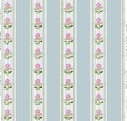 Mackenzie In Blush On Blue Wallpaper