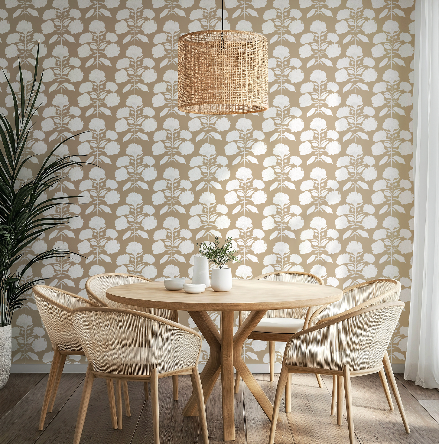 Hydrangea Bloom In Salt On Sand Wallpaper