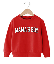 Mama's Boy Varsity Bold Tee Or Sweatshirt