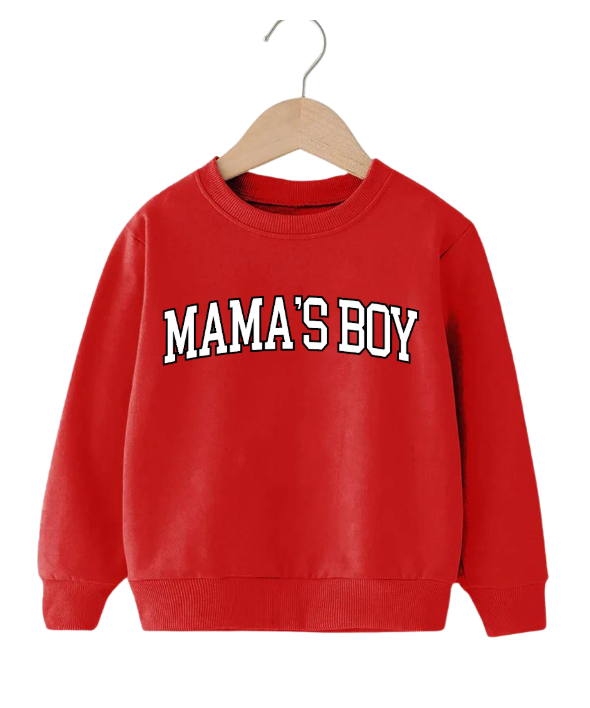 Mama's Boy Varsity Bold Tee Or Sweatshirt