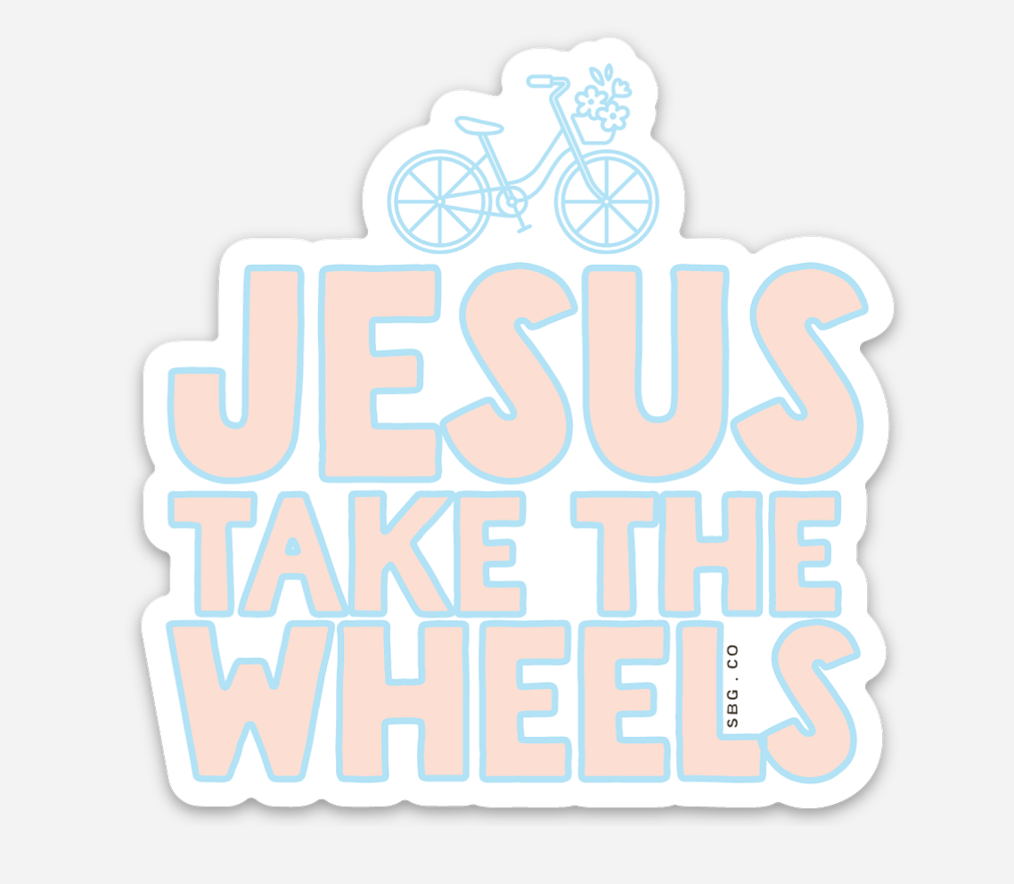 Jesus Take The Wheels Sticker