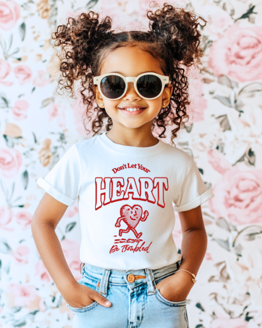 Don't Let Your Heart Be Troubled Kids Tee