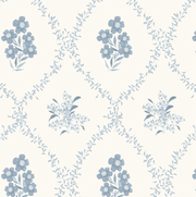 Botanic Trellis In White Wallpaper